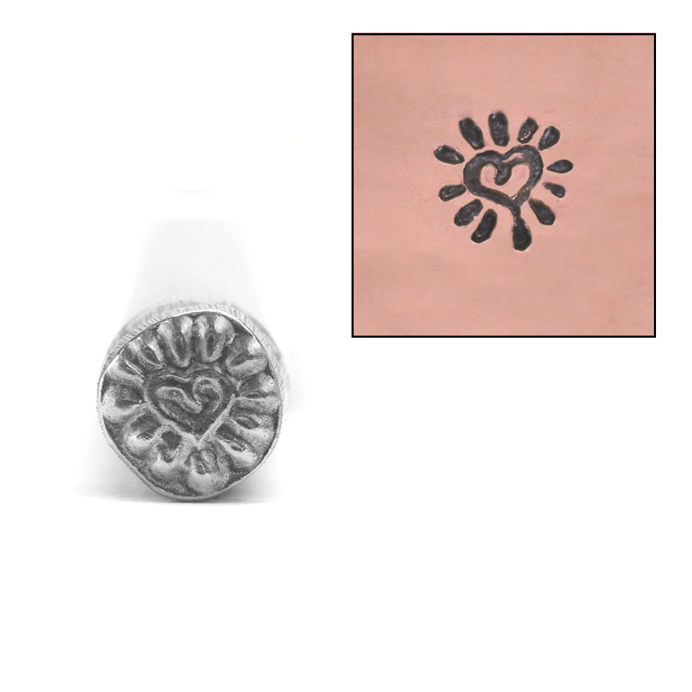 Metal Stamping Tools Shiny Heart Metal Design Stamp